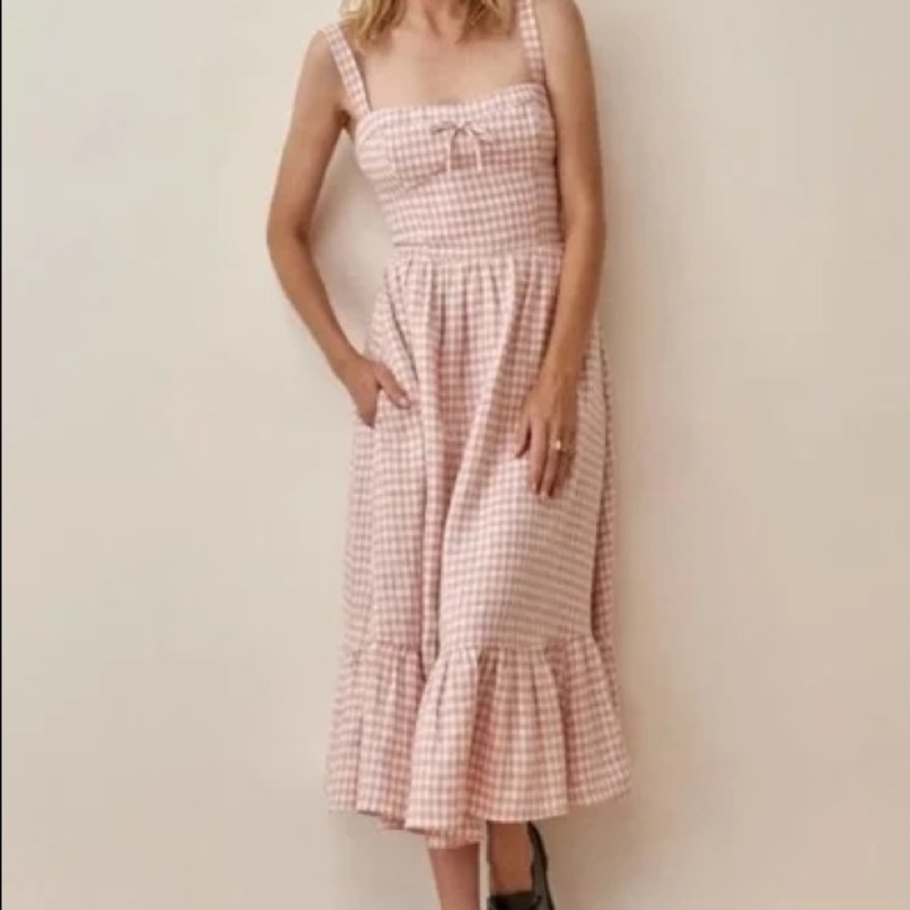 REFORMATION MAEGAN LINEN DRESS